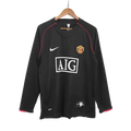 Retro 2007/08 Manchester United Away Long Sleeve Soccer Jersey