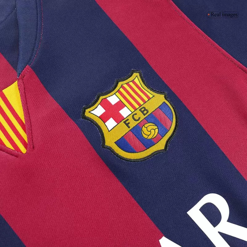Retro MESSI #10 2014/15 Barcelona Home Soccer Jersey