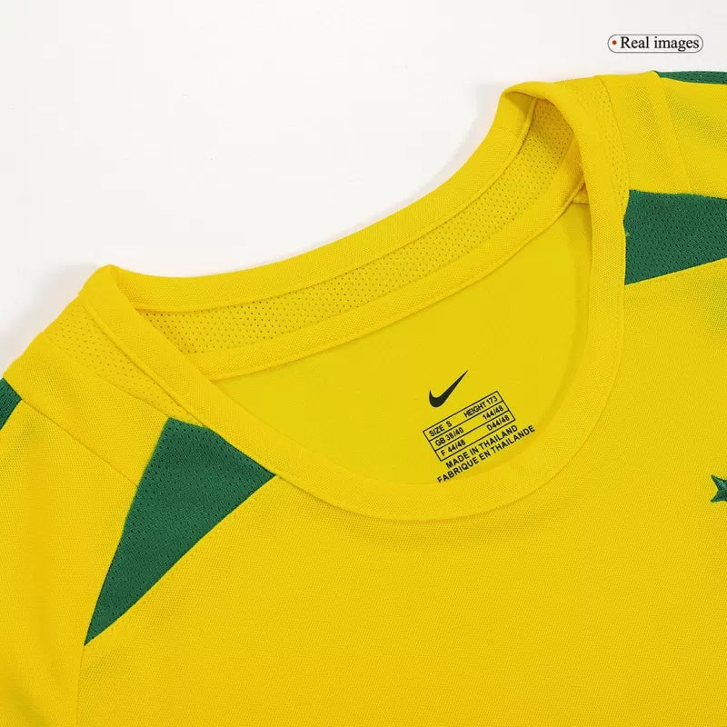 Retro 2002/03 Brazil Home Soccer Jersey