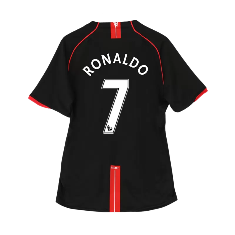 Retro RONALDO #7 2007/08 Manchester United Away Soccer Jersey
