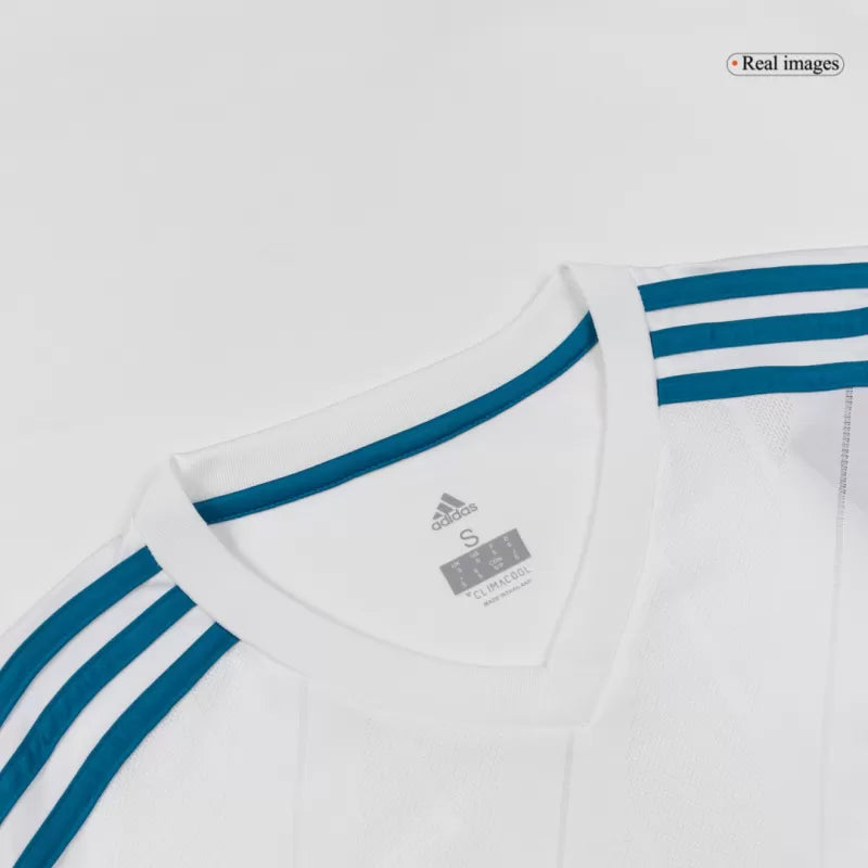 Retro 2017/18 Real Madrid Home Long Sleeve Soccer Jersey