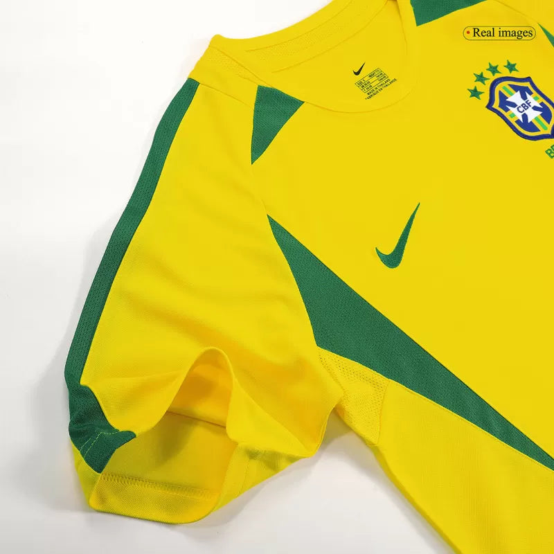 Retro 2002/03 Brazil Home Soccer Jersey