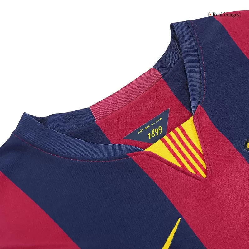 Retro MESSI #10 2014/15 Barcelona Home Soccer Jersey