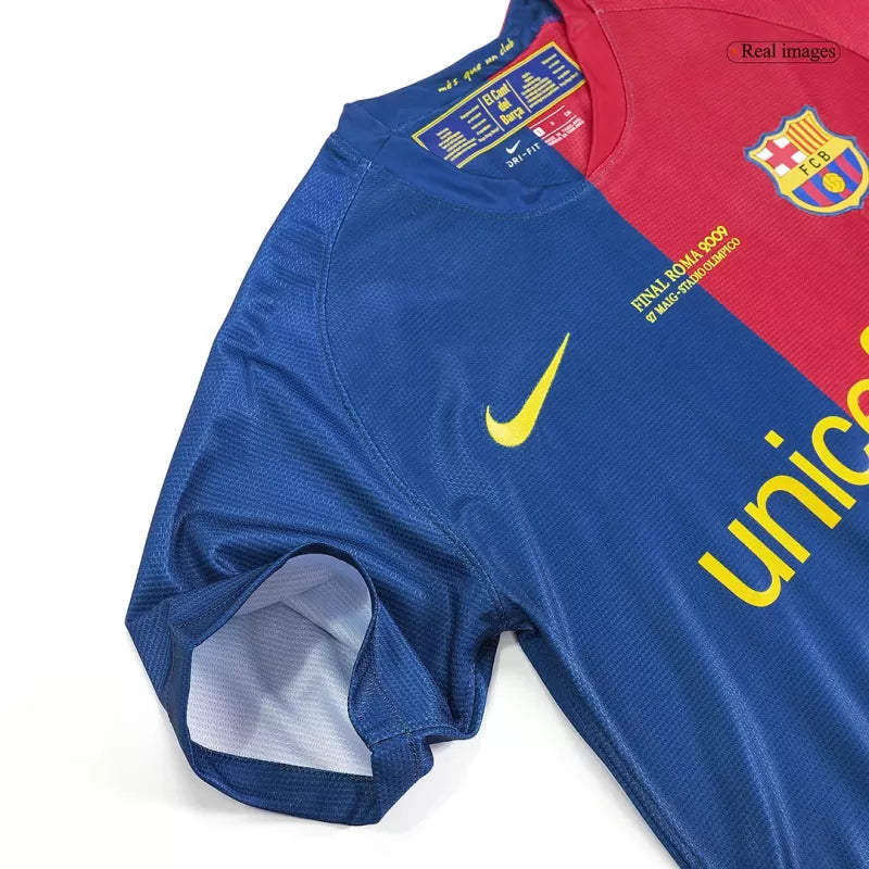 Retro 2008/09 Barcelona Home Soccer Jersey - UCL Final