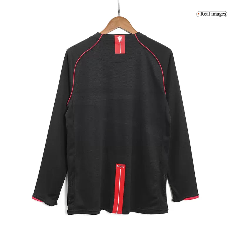 Retro 2007/08 Manchester United Away Long Sleeve Soccer Jersey