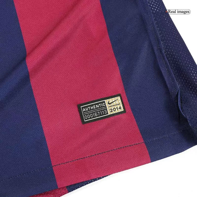Retro MESSI #10 2014/15 Barcelona Home Soccer Jersey