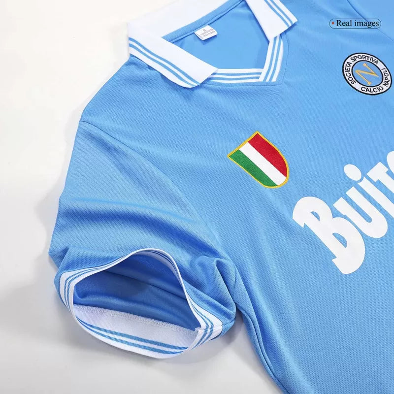 Retro 1986/87 Napoli Home Soccer Jersey