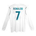 Retro RONALDO #7 2017/18 Real Madrid Home Long Sleeve Soccer Jersey