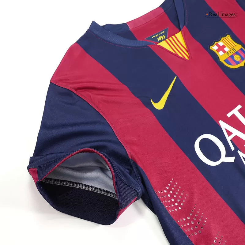 Retro MESSI #10 2014/15 Barcelona Home Soccer Jersey