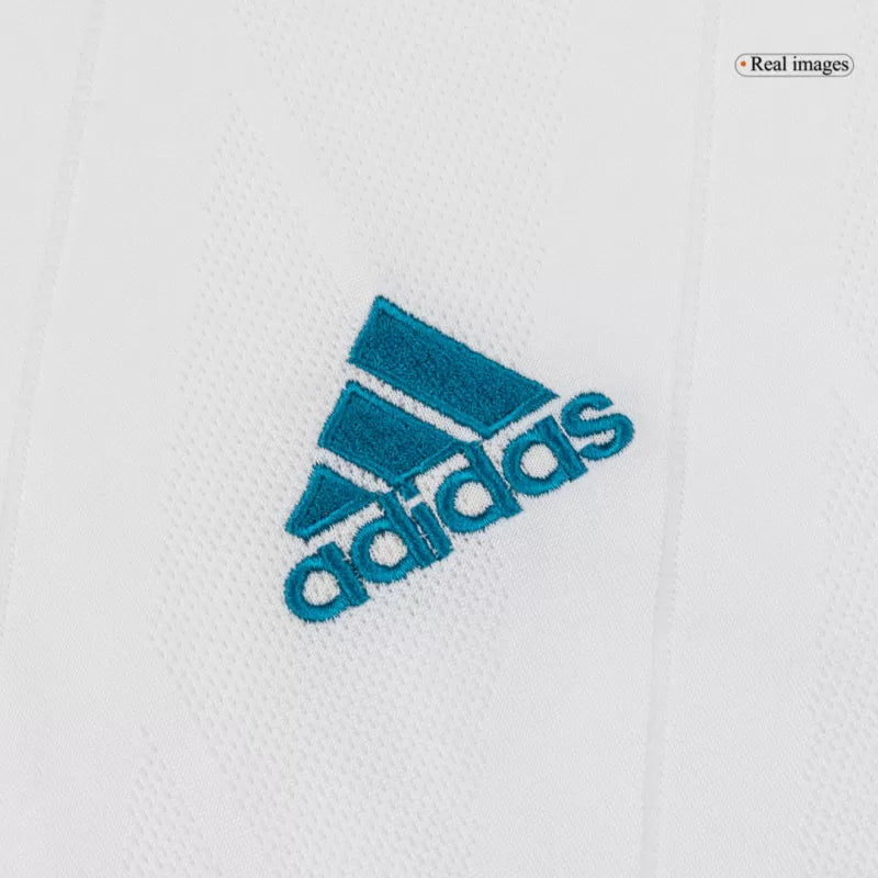 Retro 2017/18 Real Madrid Home Long Sleeve Soccer Jersey