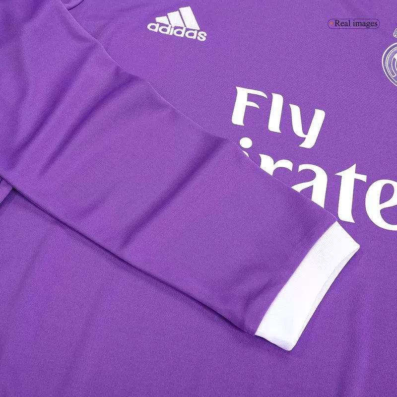 Retro 2016/17 Real Madrid Away Long Sleeve Soccer Jersey