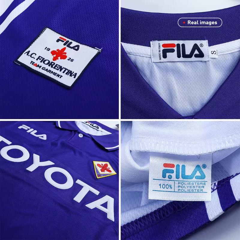 Retro 1999/00 Fiorentina Home Soccer Jersey
