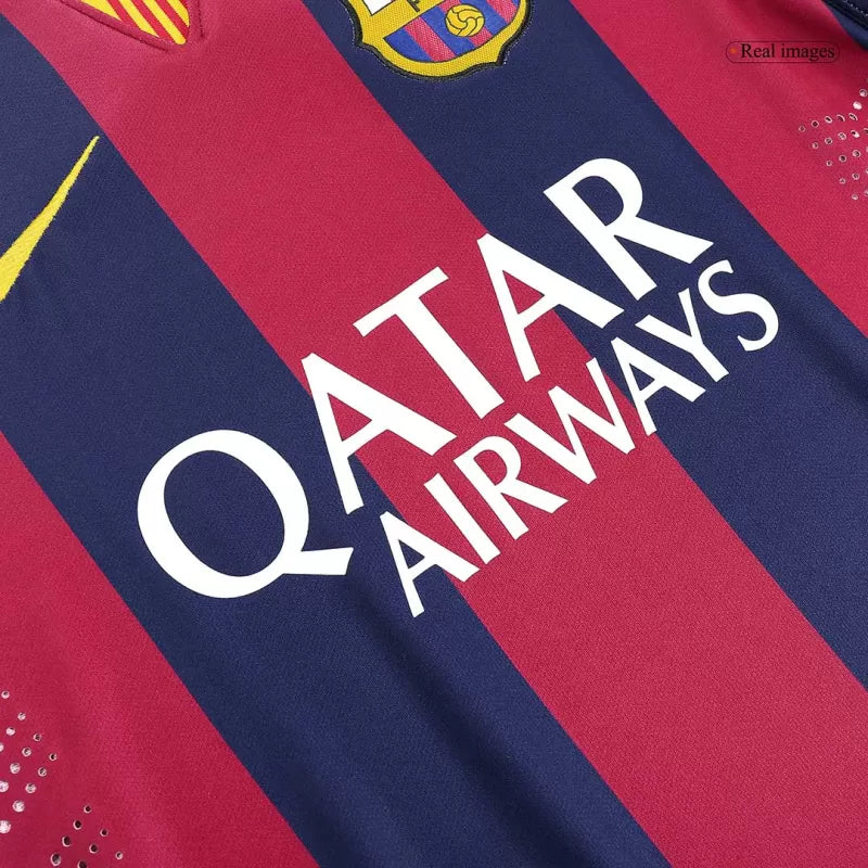 Retro MESSI #10 2014/15 Barcelona Home Soccer Jersey