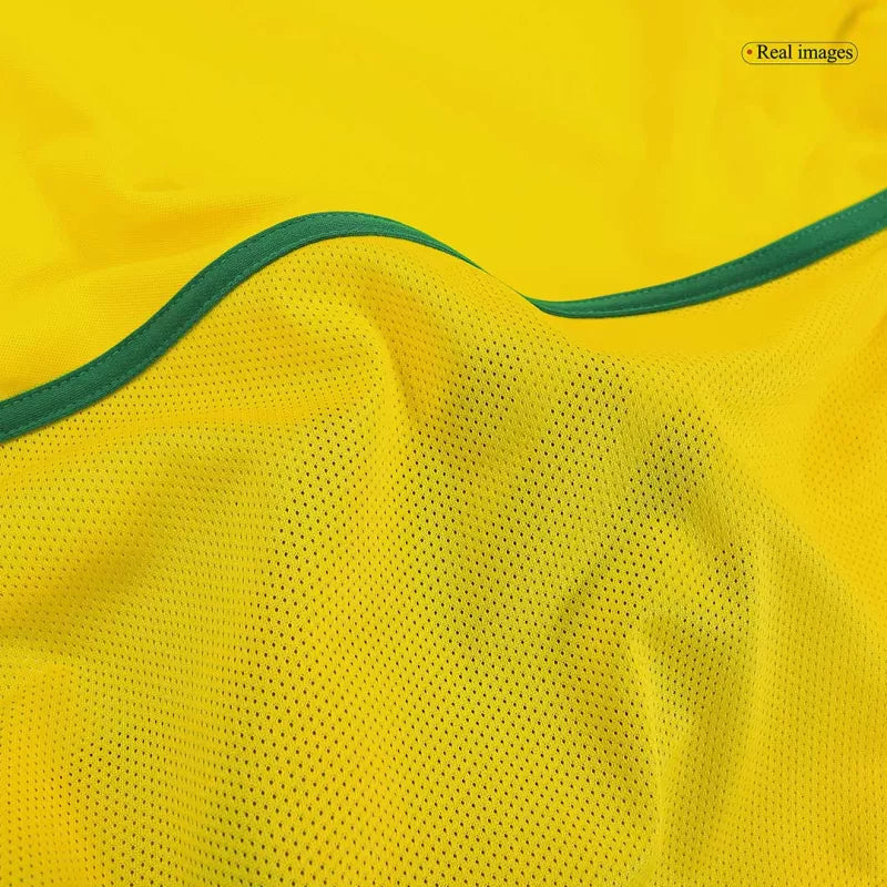 Retro 2002/03 Brazil Home Soccer Jersey