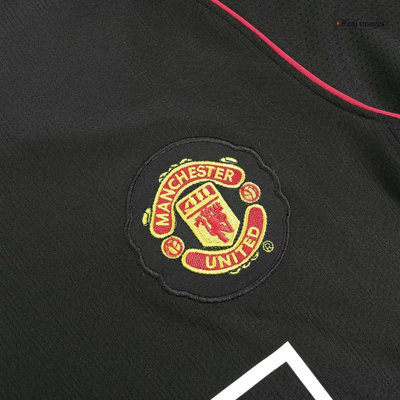 Retro 2007/08 Manchester United Away Long Sleeve Soccer Jersey