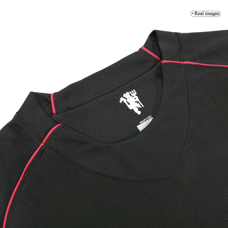 Retro 2007/08 Manchester United Away Long Sleeve Soccer Jersey