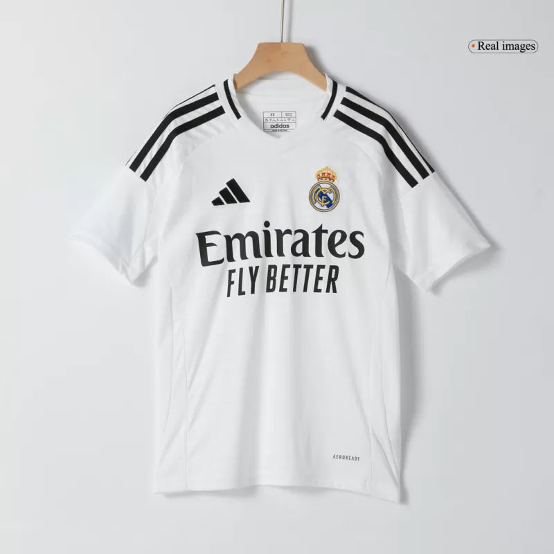 Kid's MBAPPÉ #9 Real Madrid Home Soccer Jersey Kit(Jersey+Shorts)