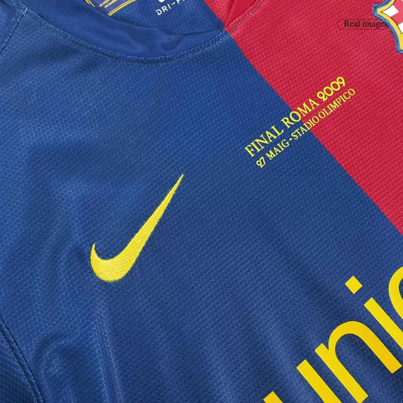 Retro 2008/09 Barcelona Home Soccer Jersey - UCL Final