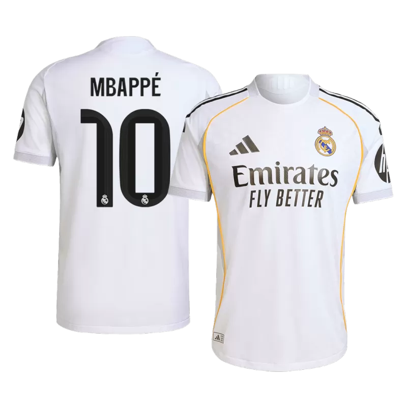 MBAPPÉ #10 Real Madrid Home Soccer Jersey 2025/26