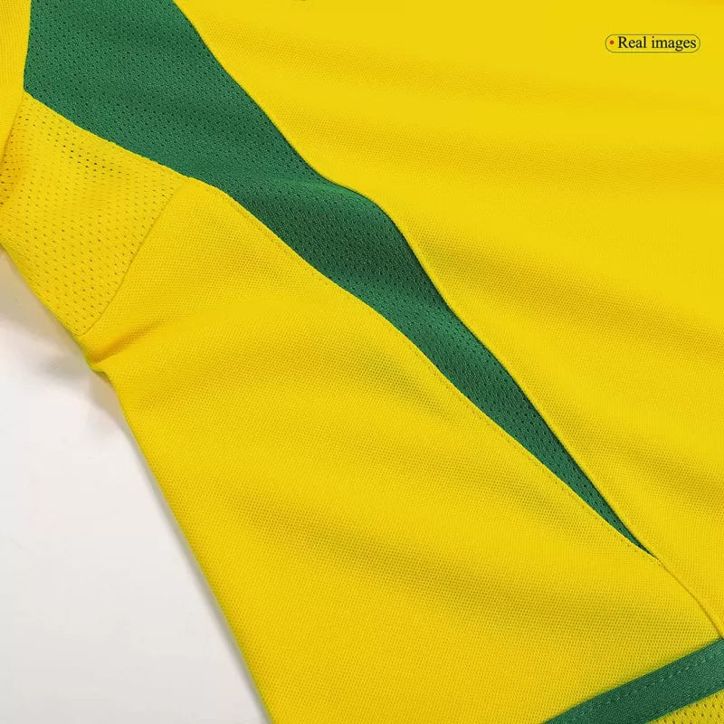 Retro 2002/03 Brazil Home Soccer Jersey