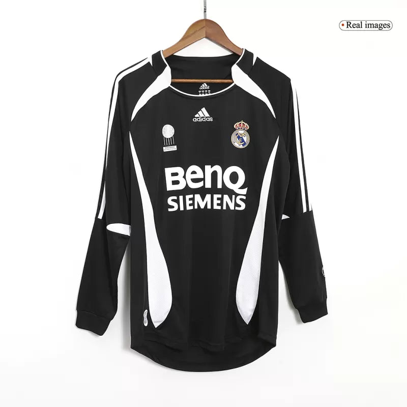 Retro 2006/07 Real Madrid Away Long Sleeve Soccer Jersey